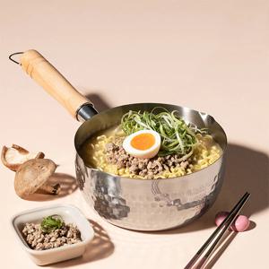 우드핸들 인덕션 편수냄비 18cm