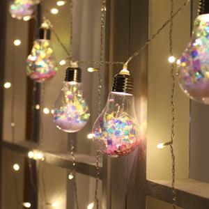 홀로그램 유니콘 오로라 갤럭시 가랜드 LED 전구조명 무드등_(8구,180cm) 배터리증정