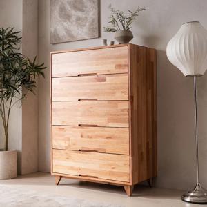 바자르 듀카피라 원목 900 5단 서랍장