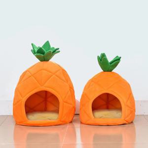 강아지 파인애플 하우스 고양이 숨숨집 2size