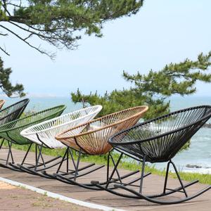 코드 스윙 테라스 정원 카페 라탄 야외의자 5colors