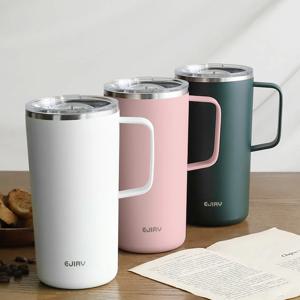 스텐 손잡이 텀블러 보냉 얼음 커피 가벼운 차량용 텀블러 벤티 사이즈