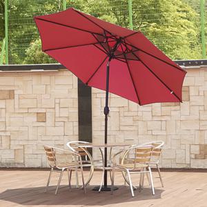 파라솔 2.7 야외 대형 정원 카페 테라스 해변 폴딩 그늘막 4colors