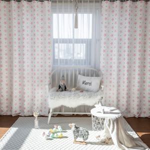 맞춤제작 샤이닝 스타 세미 암막 커튼 2color