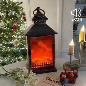 장작소리 ASMR LED 벽난로 불멍 모닥불 무드등 3types 02. 랜턴형