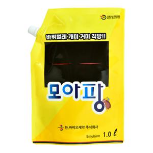 바퀴벌레 전문 벌레약 살충제. 다른 모든 벌레에도 효과. 1.0L 파우치