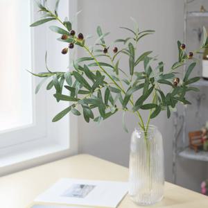 올리브 나무 열매 잎 가지 100cm 인조 조화 장식