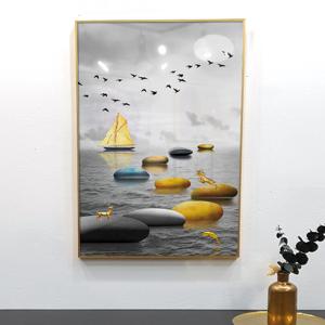 풍수 돈들어오는 황금배 사슴 물고기 거실 인테리어 소품