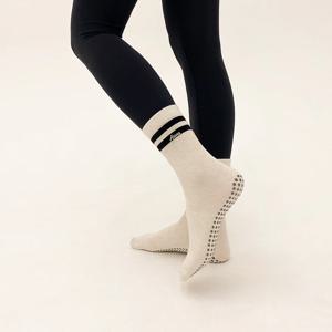 베이직 미들 삭스 오가닉코튼 미끄럼방지 필라테스 양말 홈트 요가 삭스 1+1