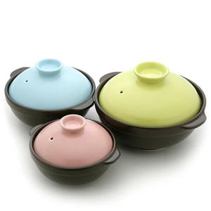 국산 무균열 무흡수 뚝배기 파스텔 3종세트