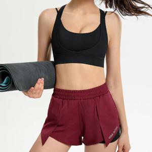 요가복 상의 필라테스복 커버업 크롭탑 여성 운동복 백크로스라인탑 4color 4size