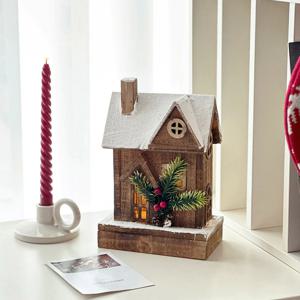 나홀로집에 크리스마스 빌리지 캐빈 무드등 우드하우스 조명 (사이드캐빈)