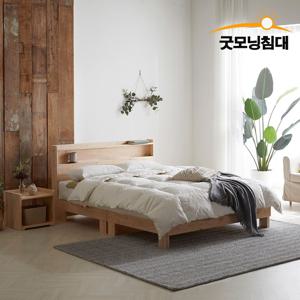 편백나무원목 헤드수납 통판침대 매트리스포함(싱글.슈퍼싱글.더블.퀸.킹)