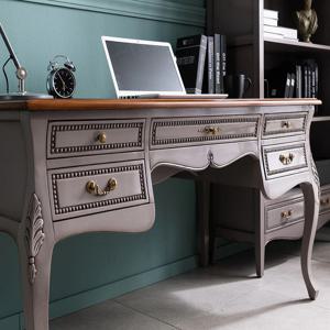 첼로 마호가니원목 엔틱 책상 테이블 서재 데스크