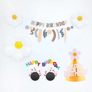 펠트가랜드 데이지풍선 생일포토존 만들기