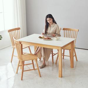 이브 포세린 세라믹 원목 식탁테이블 1200 4인용식탁 3colors