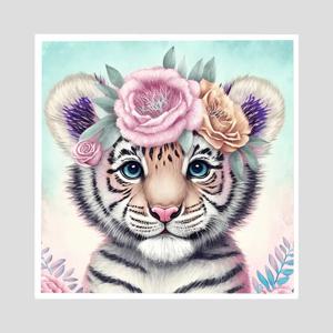 아이방 꾸미기 인테리어액자 아기호랑이 30 x 30cm ALF21206