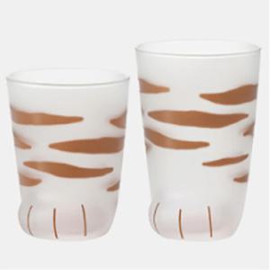아델리아 코코네코 고양이발 유리컵 엄마네코 호랑이 300ml