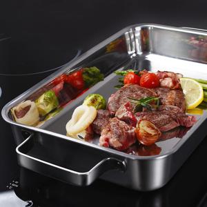 인덕션 통3중 스텐 사각 와이드팬 주물 그릴팬