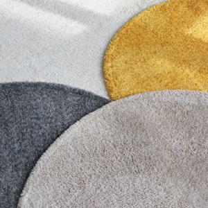 멜란지 샤기 먼지없는 거실 원형 단모 러그 카페트 4colors 4size