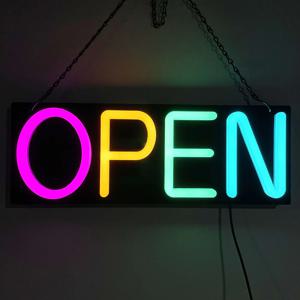 LED 심플팝 칼라 OPEN 네온사인 개업선물 영업중