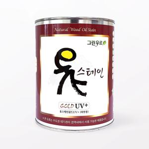 옻스테인 골드 UV+ 외장용 - 1L~4L 대용옻칠 (목공,원목,한옥도장용)