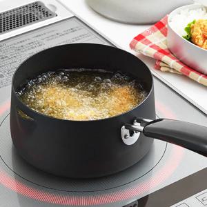 요시카와 인덕션 튀김냄비 편수 16cm (SH-5394) (뚜껑포함)
