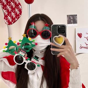 크리스마스 파티 선글라스 눈사람 트리 파티안경 3종