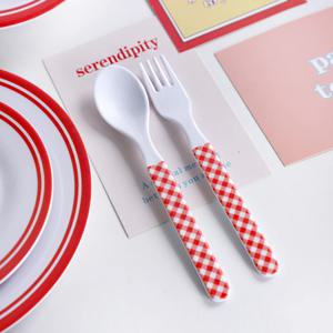 캠퍼 캠핑 멜라민 스푼포크 커트러리세트 6color