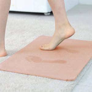 규조토 미끄럼방지 핑크 발매트