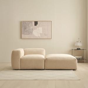 [오늘의집 단독] 멜로우 코듀로이 오픈형 소파 3인/3.5인_쿠션 증정