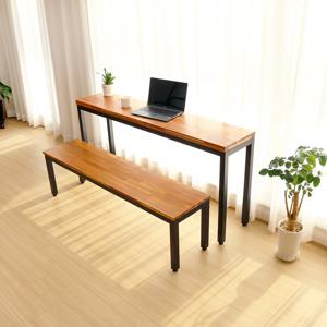 좁고긴 슬림 폭좁은 창가 긴 원목 보조 테이블 미니 간이 책상 12size