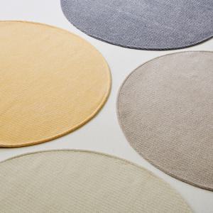 보카시 선데이 스트라이프 먼지없는 거실 원형 단모 러그 카페트 4colors 4size