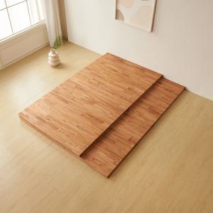 국내산 참죽나무 원목 저상형 매트리스깔판 패밀리 통마루 침대프레임