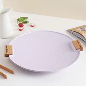 가정용 캠핑용 어디서나 가능한 삼겹살 곱창 고기불판 그리들팬 38cm 라벤더color