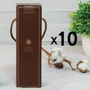 선물박스 컬러3호박스 (1p용) 브라운 (10개) 단위 참기름병 포장박스 병박스 선물용