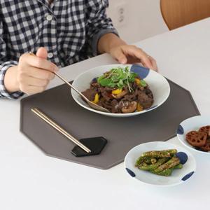 폴리곤 실리콘 테이블매트40cm + 수저받침8cm 세트 6컬러