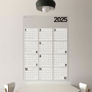 대형 투명 2025년 한장 달력 1년 연간 계획표 포스터 달력 A1