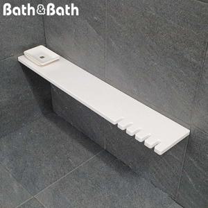 BB-111 W 칫솔선반 -인조대리석 무지주 벽선반 다용도 욕실 칫솔걸이 화장실 모던 고급