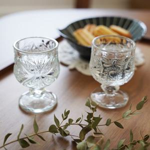 크리스탈 고블렛 소주잔 (나비, 국화) 50ml