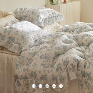 포근감촉 먼지없는 호텔프랑스 프릴 차렵이불세트 SS/Q/K 7color