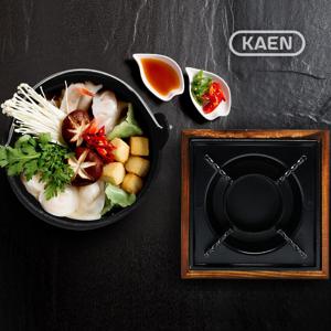샤브냄비 대형 + 나무화로 대형 세트