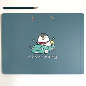 포챠펭 캐릭터 A4 클립 보드 판 결재판 가로형