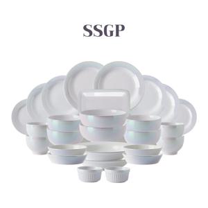 오로라 홀로그램 펄 식기세트 4인 홈세트 27p