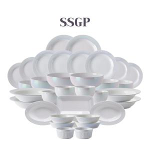 오로라 홀로그램 펄 식기세트 4인 홈세트 33p