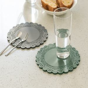 국산 실리콘 논슬립 레이스 냄비 받침대 매트 (5색상)