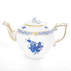 아포니 블루 티팟800ml(로즈 노브)