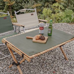 가죽 매트 캠핑 테이블보