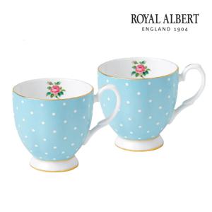 뉴황실장미 폴카블루 FTD 머그 2P