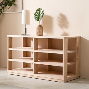 심우 24T고무나무원목 와이드690 오디오장식장 네츄럴